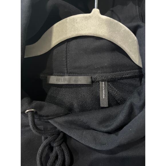 Helmut Lang Women's Helmut Lang Black Summer 2022 Postcard Hoodie Sz L - Picture 7 of 7